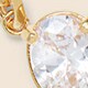 Lady Grey crystal tilt bracelet GOLD