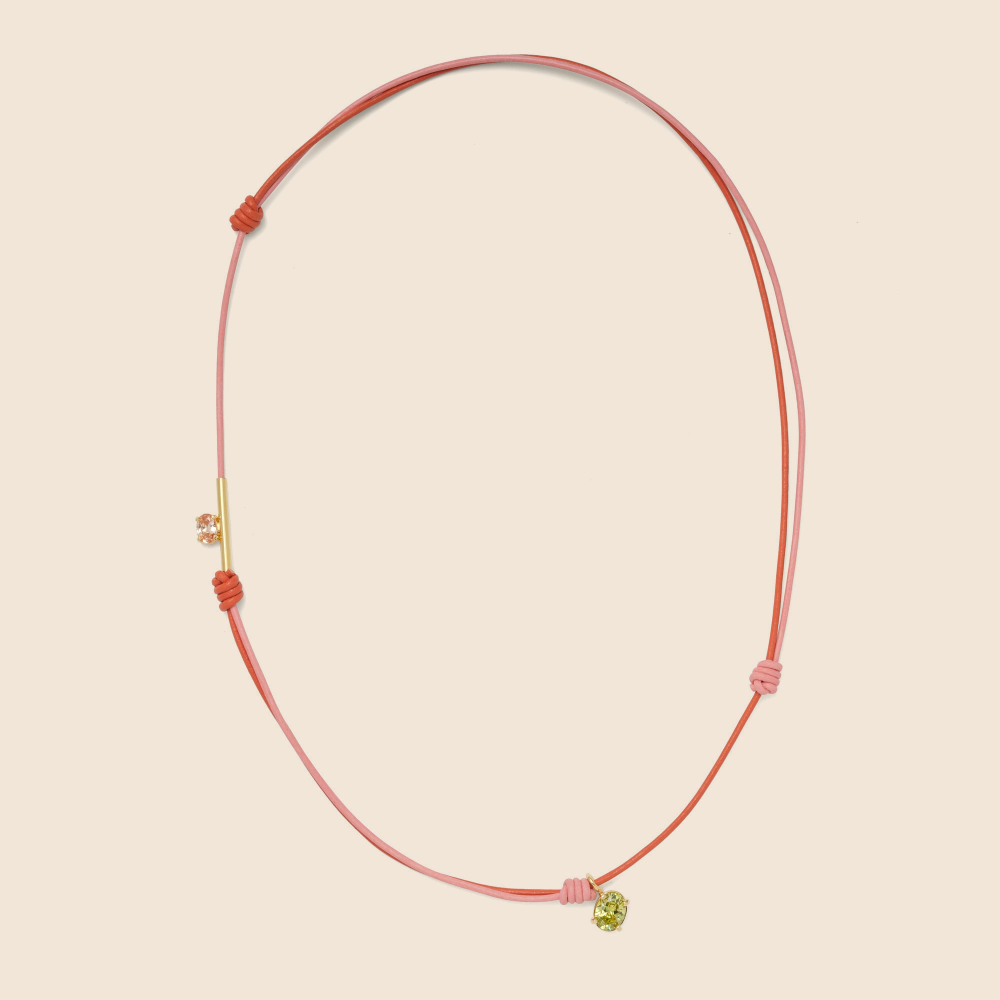  Lady Grey crystal knot necklace
