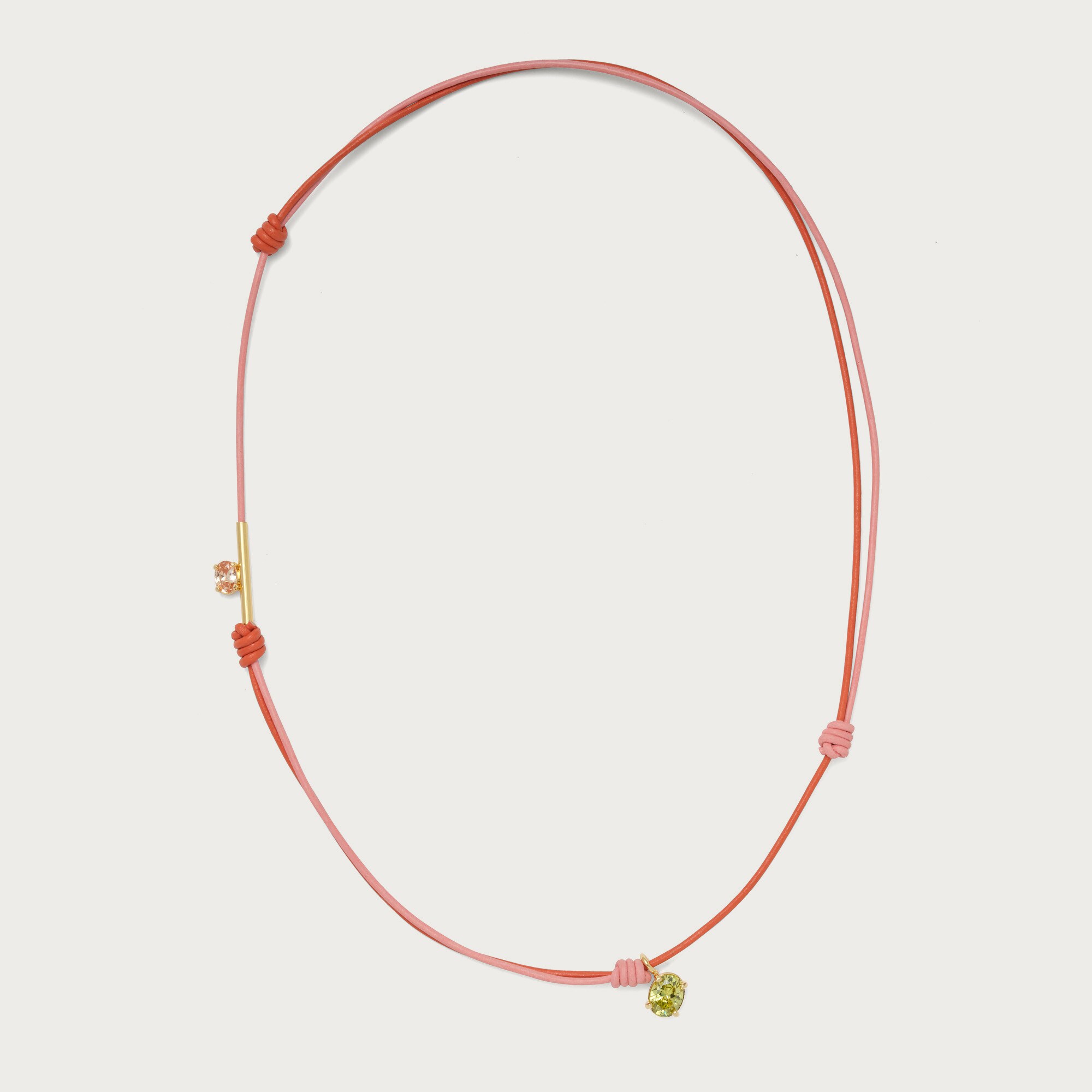 Lady Grey crystal knot necklace