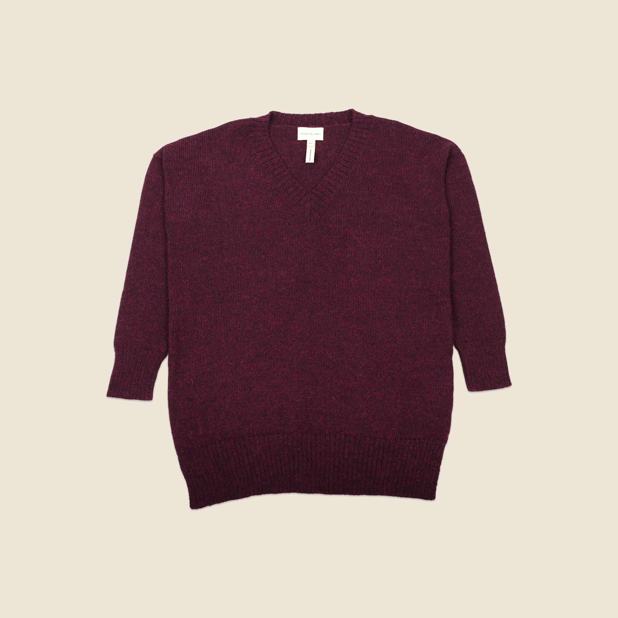 womens LAUDE the Label oversized V-neck sweater