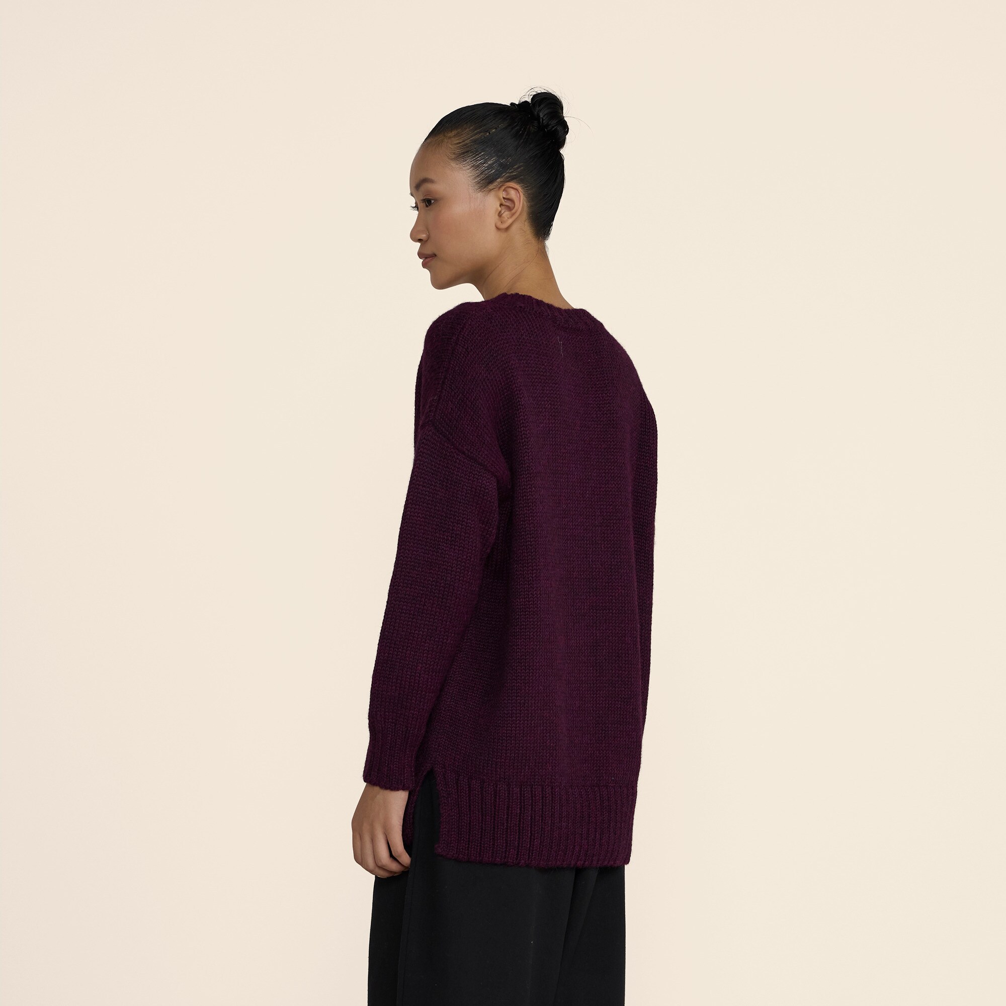 LAUDE the Label oversized V-neck sweater
