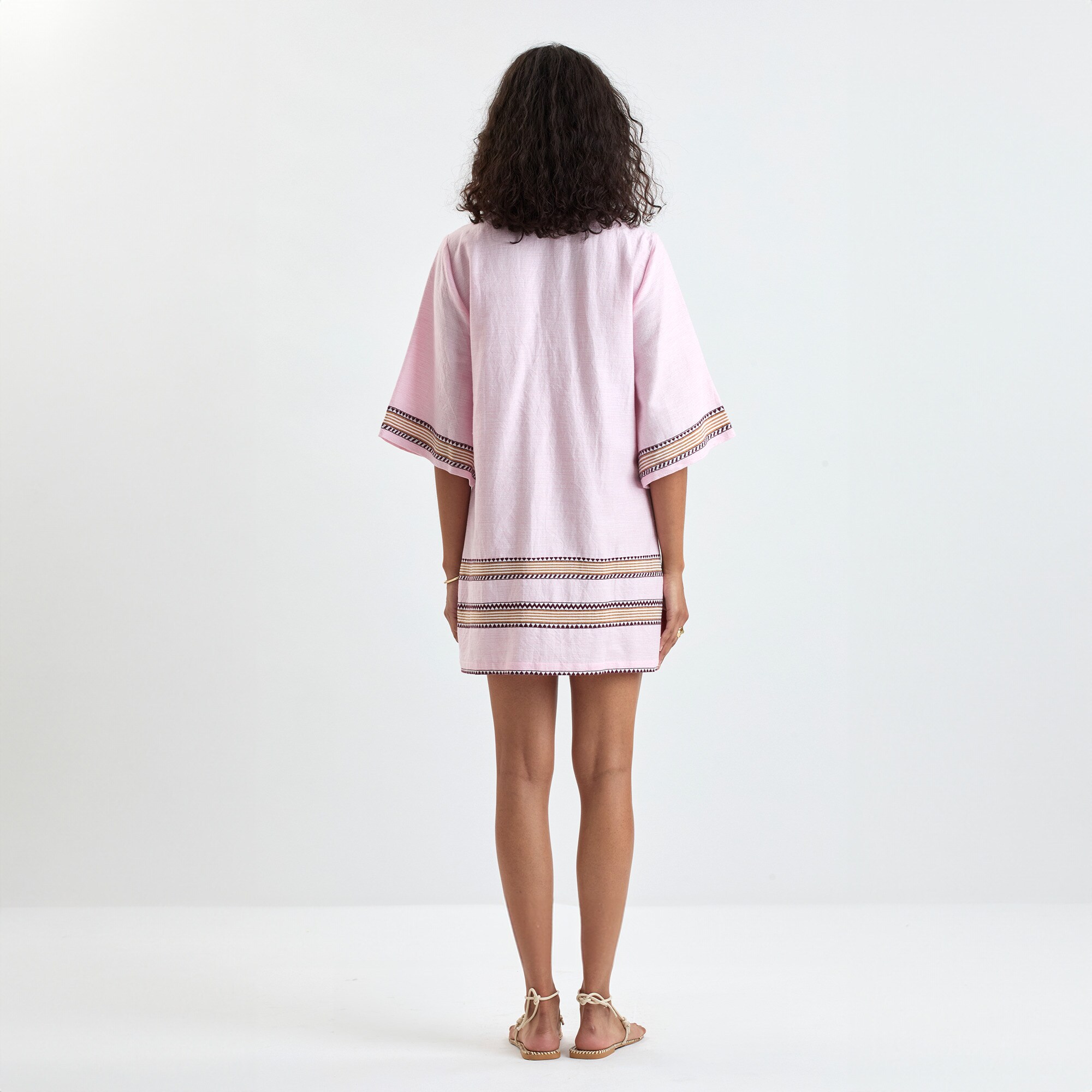 lemlem Belkis V-neck caftan - image 3