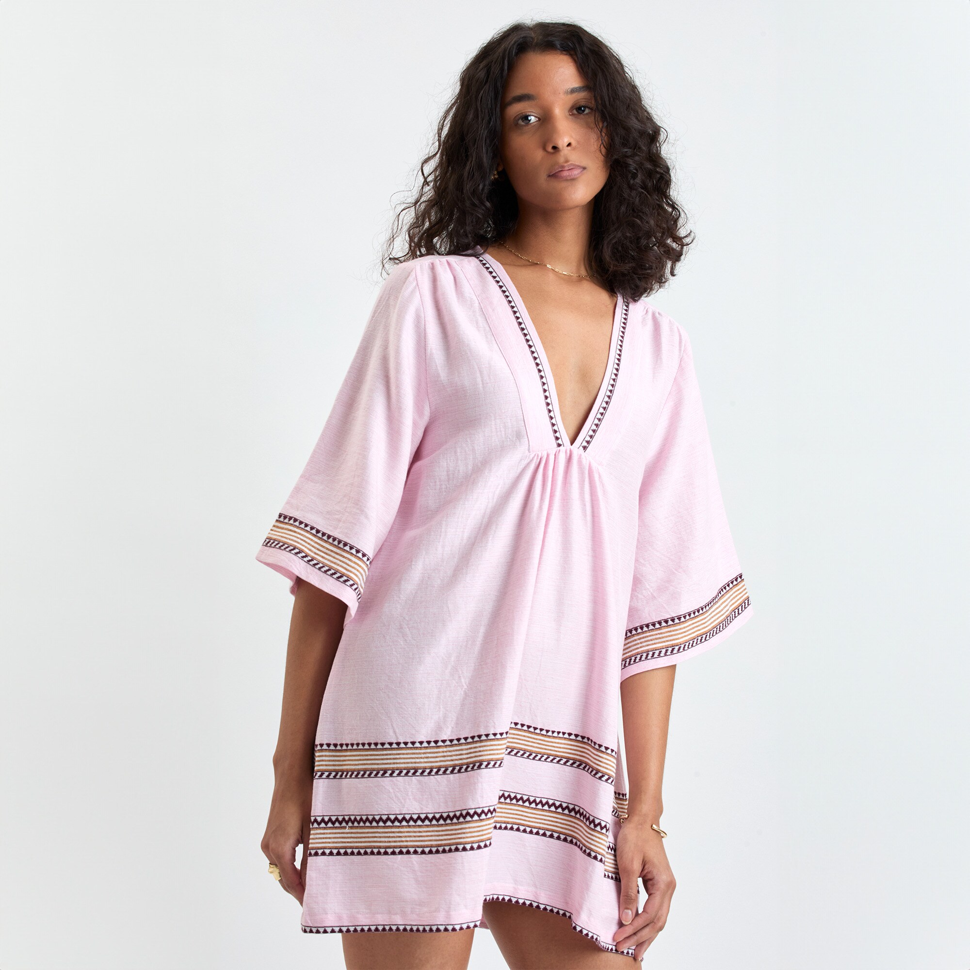 lemlem Belkis V-neck caftan - image 4