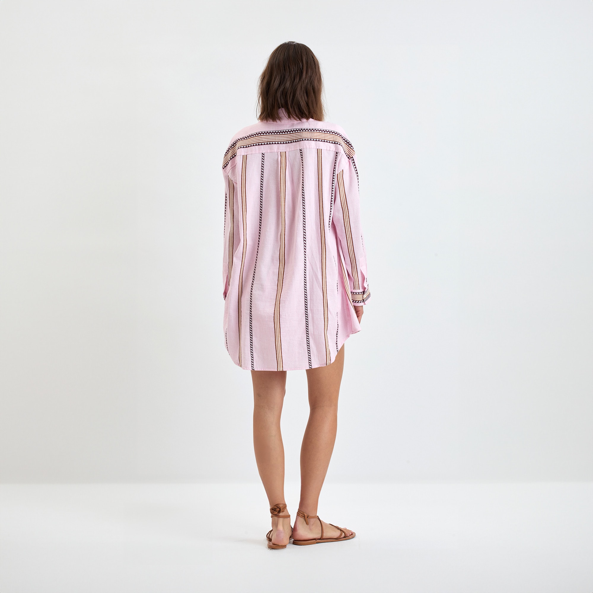 pink and white casual dress Doubles Tennis Dress, Pink Bliss/White