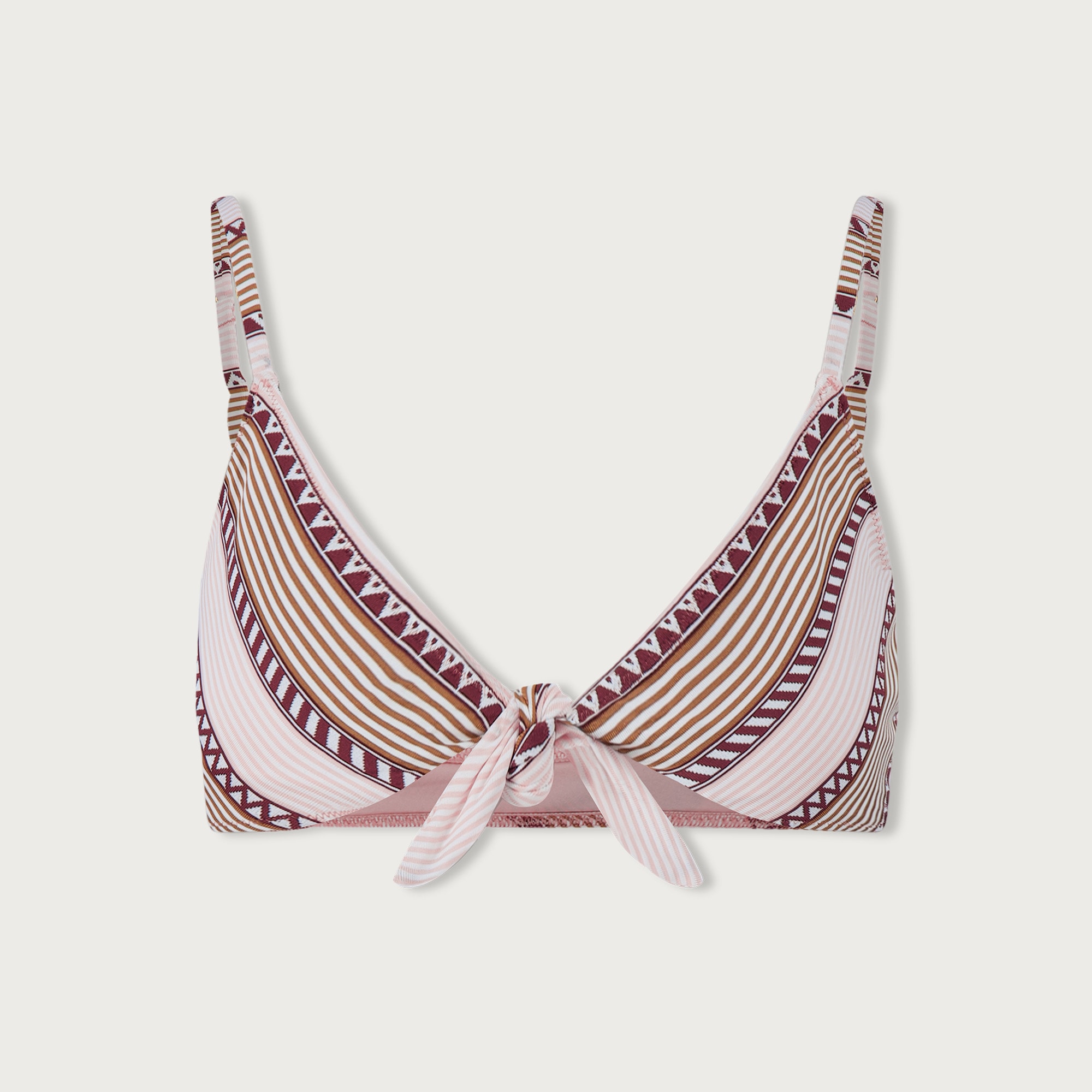 lemlem sara tie-front bikini top for women